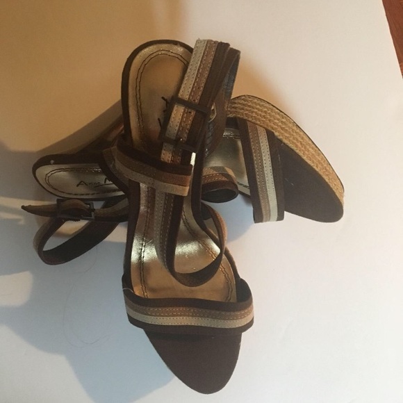 ANNE MICHELLE open toe Platform Heels Size 8 - Picture 3 of 9